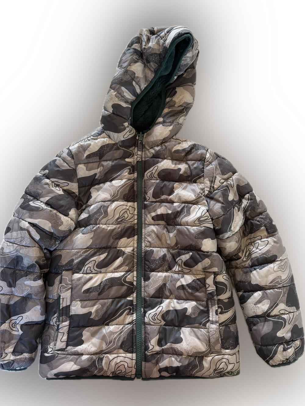 Lands’ End reversible fleece jacket